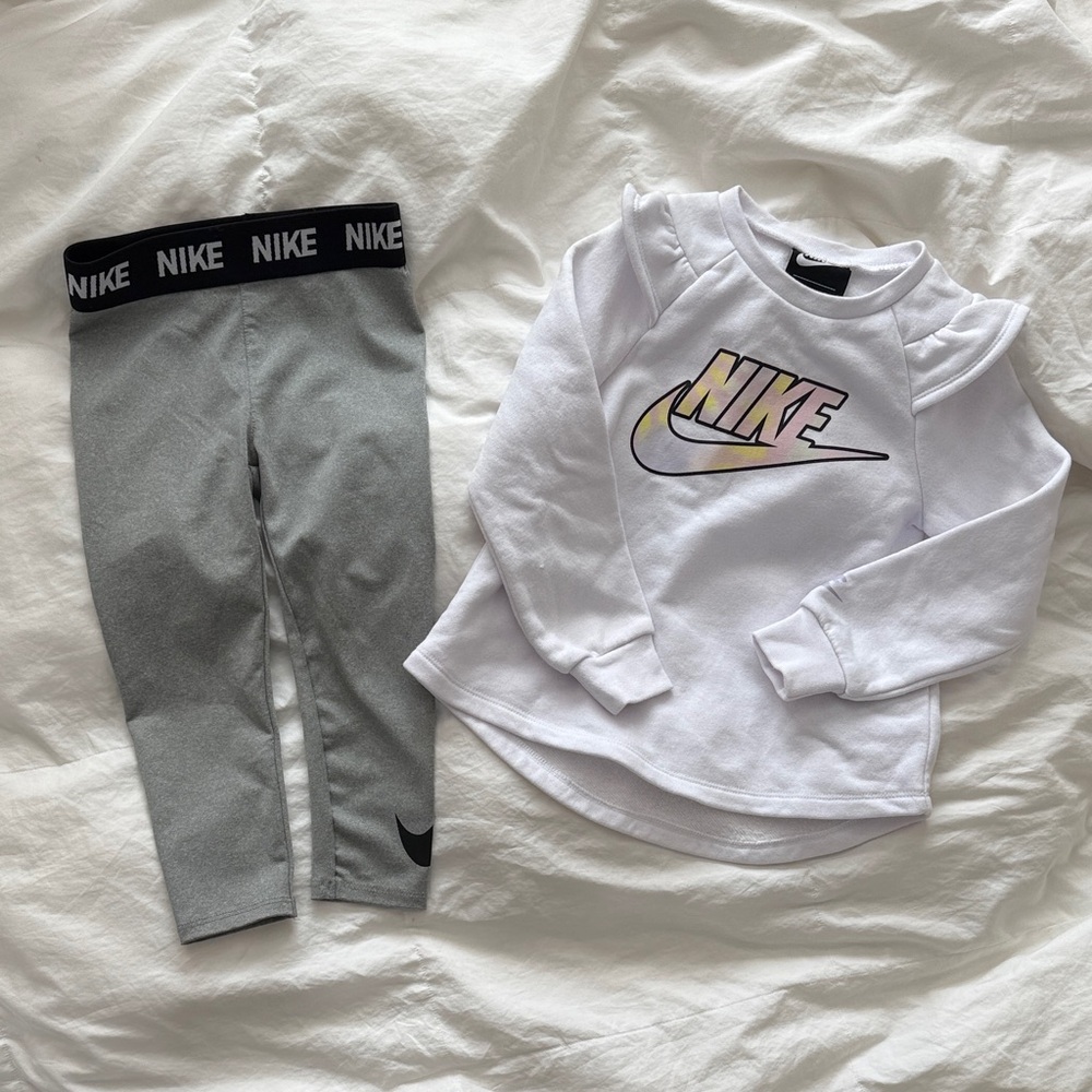 Nike 3T Girl Bundle Dri fit pants and long sleeve shirt